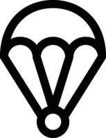 Fallschirm-Vektor-Symbol vektor