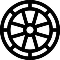 hölzern Rad Vektor Symbol