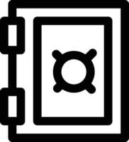 Geld Gewölbe Vektor Symbol