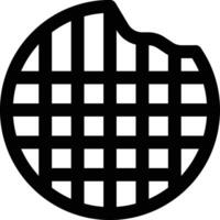 Waffel-Vektor-Symbol vektor