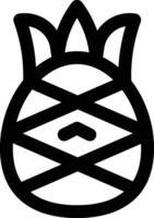 Ananas-Vektor-Symbol vektor