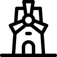 Symbol für Windmühlenvektor vektor