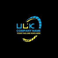 ulk Brief Logo Vektor Design, ulk einfach und modern Logo. ulk luxuriös Alphabet Design