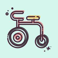 Symbol akrobatisch Fahrrad. verbunden zu Frankreich Symbol. mb Stil. einfach Design editierbar. einfach Illustration vektor