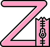 klein z Vektor Symbol