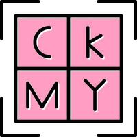 cmyk-Vektorsymbol vektor