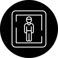 männlich Toilette Zeichen Vektor Symbol