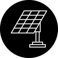 Vektorsymbol für Solarpanel vektor