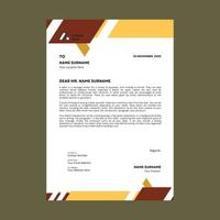 professionell företags- företag brev vektor mall. enkel och rena skriva ut redo design.