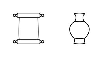 scrollen von Papier und Antiquität Symbol vektor