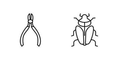Cutter und Insekt Symbol vektor