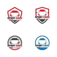 Sportwagen-Logo-Vorlagen-Design-Vektor - Vektor