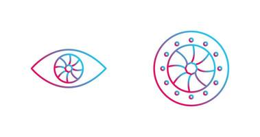 Auge und optisch Membran Symbol vektor
