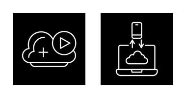 Video und Daten Transfer Symbol vektor