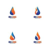 Öl- und Gas-Logo-Design-Vektor-Icon-Vorlage vektor