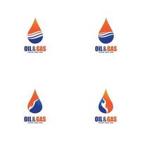 Öl- und Gas-Logo-Design-Vektor-Icon-Vorlage vektor