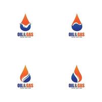 olja och gas logotyp design vektor ikon mall