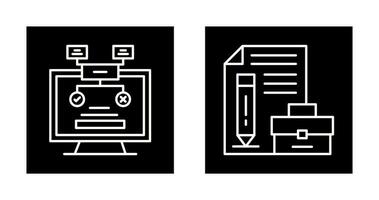 metodik och portfölj ikon vektor
