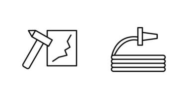 brechen Glas und Schlauch Symbol vektor