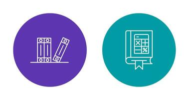 Archiv und Mathematik Symbol vektor
