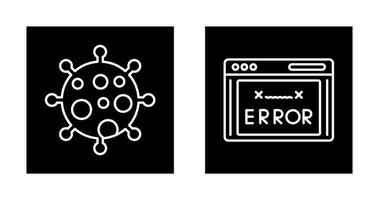 Virus und Error Code Symbol vektor