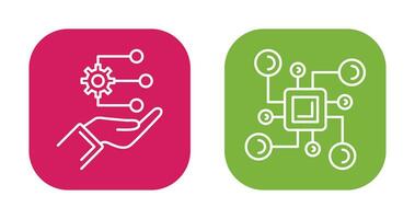 planering och förbindelse ikon vektor