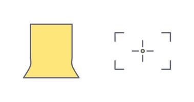 zurück Stand und Fokus Symbol vektor