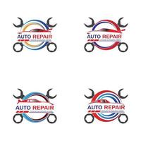 auto reparation logotyp vektor. bil logotyp mall vektor