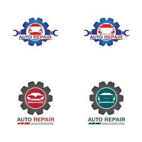 Auto-Reparatur-Logo-Vektor. Automobillogo-Vorlage vektor