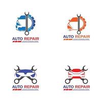 Auto-Reparatur-Logo-Vektor. Automobillogo-Vorlage vektor
