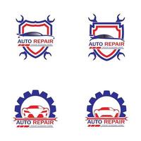 auto reparation logotyp vektor. bil logotyp mall vektor