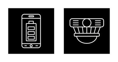 Handy, Mobiltelefon Batterie und Detektor Symbol vektor