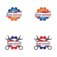 auto reparation logotyp vektor. bil logotyp mall vektor