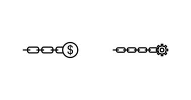 Verknüpfung Der Umsatz und Verknüpfung Optimierung Symbol vektor