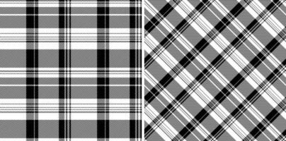 Textur prüfen Muster von Stoff Tartan Plaid mit ein Textil- Hintergrund Vektor nahtlos.