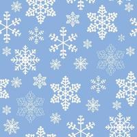 jul nyår sömlösa mönster vacker konsistens, snöflingor vektor