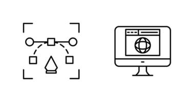 Vektor und Webseite Symbol