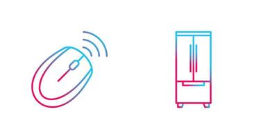 Maus und Kühlschrank Symbol vektor