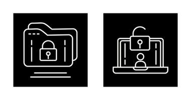 Mappe und Zugriff Symbol vektor