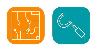 elektrisch Schaltkreis und Mikrometer Symbol vektor