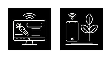 Information und Landwirtschaft Symbol vektor