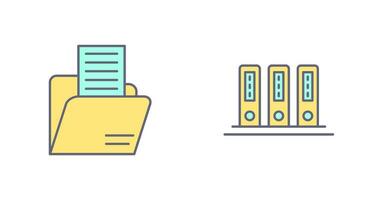 Mappe und Büro Dateien Symbol vektor