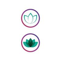 Schönheit Vektor Lotus Blumen Design Logo Vorlage Symbol