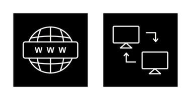 Teilen Systeme und Welt breit Symbol vektor