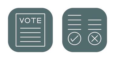 Wählen Ergebnis und Abstimmung Symbol vektor