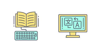 Studie und Sprache Symbol vektor