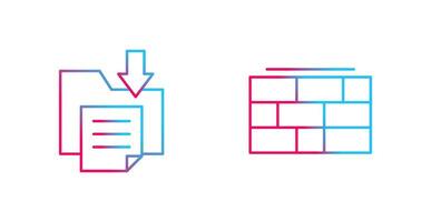 Datei Lager und Backstein Mauer Symbol vektor