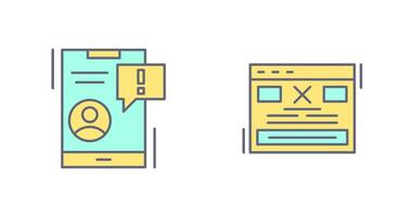 Benachrichtigung und Error Symbol vektor