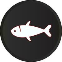 fisk vektor illustration med cirkel logotyp