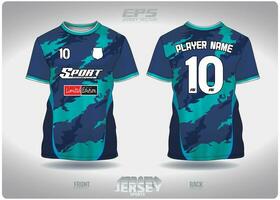 eps Jersey Sport Hemd Vektor.diagonal Blau kantig Muster Design, Illustration, Textil- Hintergrund zum runden Hals Sport T-Shirt, Fußball Jersey Hemd vektor
